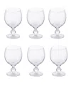 Costa Nova Water Glasses, Set Of 6 In Clear