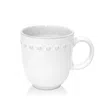 Costa Nova White Pearl Mug In White