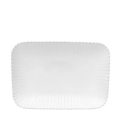 Costa Nova White Pearl Rectangular Platter