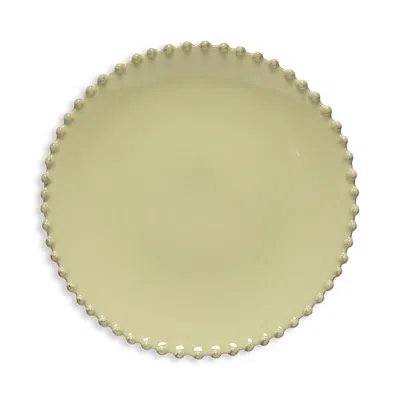 Costa Nova White Pearl Salad Plate In Yellow