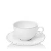 Costa Nova White Pearl Teacup & Saucer In White