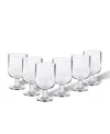 Costa Nova Water Glasses, Set Of 6 In Clear
