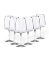 Costa Nova Water Glasses, Set Of 6 In Clear