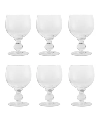 Costa Nova Wine Glasses, Set Of 6 In Clear
