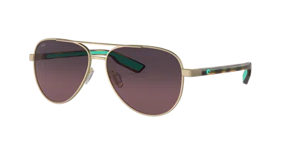 Costa Unisex Sunglass 6s4002 Peli In Brown