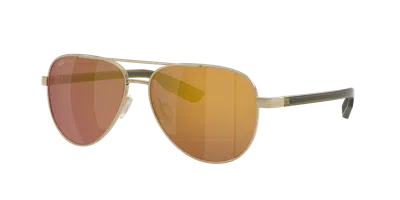 Costa Unisex Sunglass 6s4002 Peli In Gold Mirror