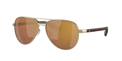 Costa Unisex Sunglass 6s4002 Peli In Gold Mirror