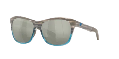 Costa Woman Sunglass 6s9027 Ocearch® Vela In Gray Silver Mirror