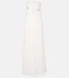Costarellos Adamaris Embellished Floral Strapless Gown In Off-white