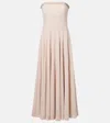 Costarellos Aldina Crystal-embellished Crêpe Midi Dress In Pink