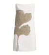 Costarellos Appliqué-detail Strapless Kassia Mini Dress In White