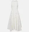 Costarellos Arianne Floral Lace Midi Dress In White