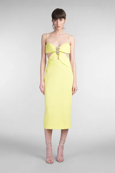 Costarellos Arina Dress Woman In Green Polyester