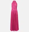 Costarellos Attina Halterneck Gown In Pink