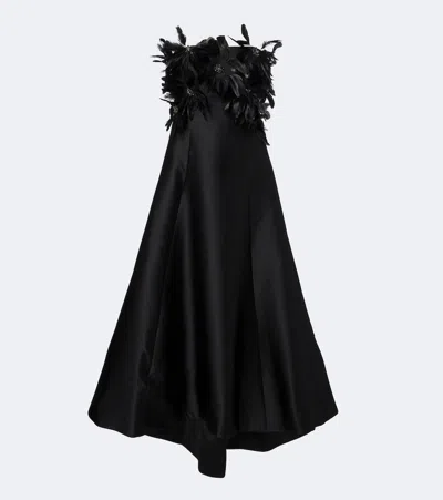 Costarellos Avielle Embellished Gown In Black