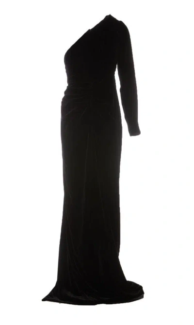 Costarellos Black Velvet Dress