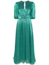 Costarellos Brennie Georgette Midi Dress In Green