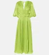 Costarellos Brennie Georgette Gown In Green