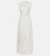 Costarellos Bridal Embroidered Gown In White