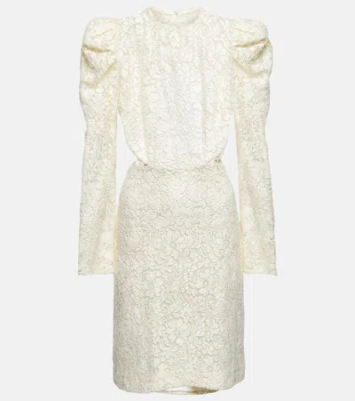 Costarellos Bridal Minikleid Zenni Aus Spitze In Ecru/gold