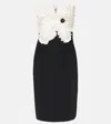 Costarellos Callula Floral-appliqué Embellished Minidress In White