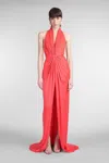 Costarellos Colette In Rose-pink Polyester In Rose-pink