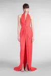 Costarellos Colette In Rose-pink Polyester In Pink