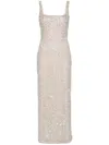 Costarellos Sequinned Harper Gown In Gold