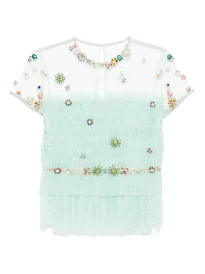 Costarellos Crystal-embellished Blouse