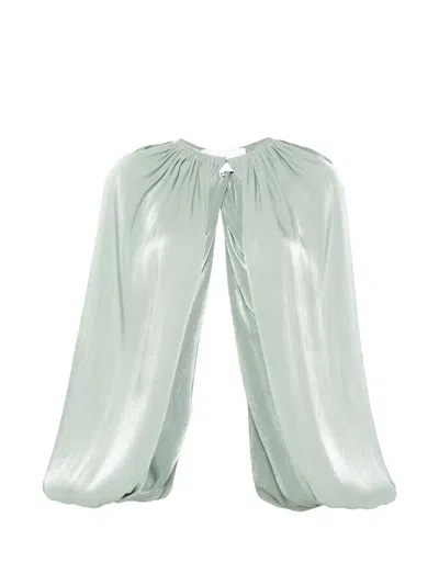 Costarellos Draped Jacket In Green