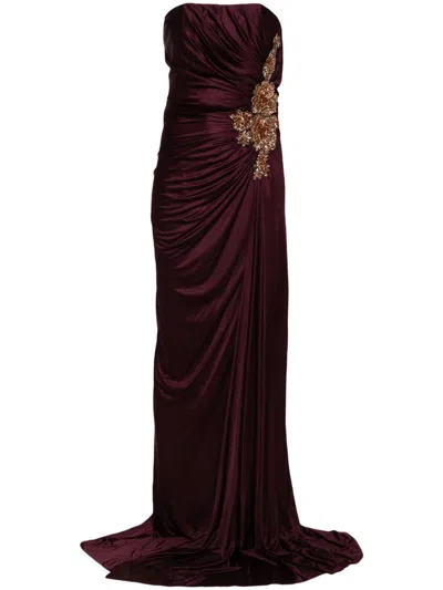 Costarellos Elettra Gown In Purple