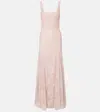 Costarellos Elysia Embellished Lace Gown In Pink
