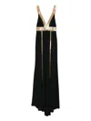Costarellos Embellished Maxi Dress In Black