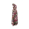 Costarellos Jera Floral Silk Georgette Gown In Multicolor