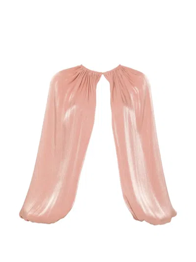 Costarellos Gathered Jacket In Pink