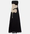 Costarellos Hallis Embellished Lace Gown In Black