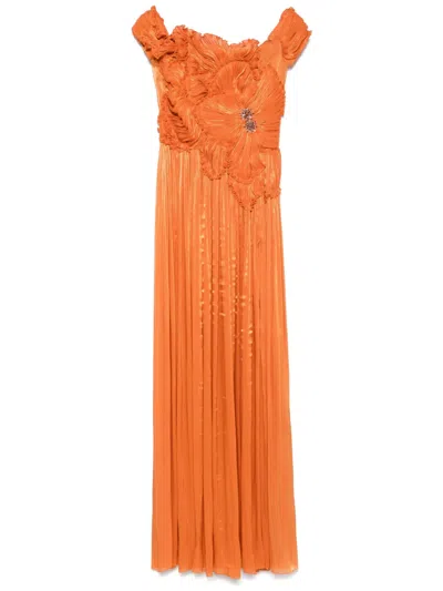 Costarellos Isla Abendkleid In Orange