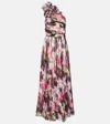 Costarellos Jera Floral Silk Georgette Gown In Multicoloured