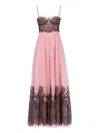Costarellos Lace-panelled Sleeveless Maxi Dress In Multi