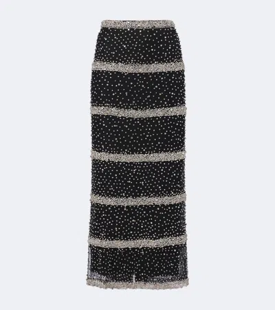 Costarellos Marice Crystal-embellished Midi Skirt In Multi