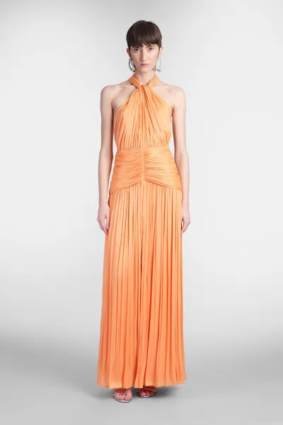 Costarellos Mariya Dress Woman In Orange Polyester