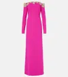 Costarellos Off-the-shoulder Meline Gown In Pink