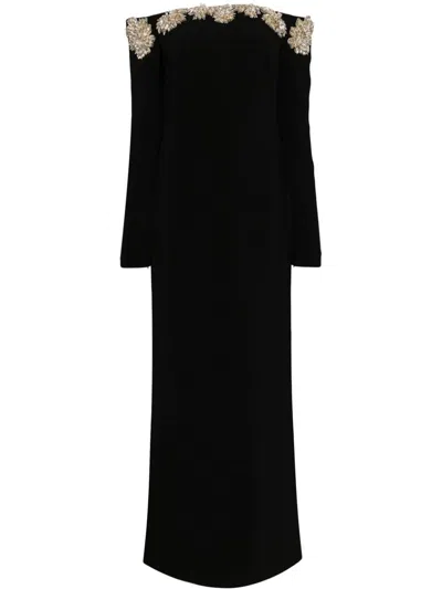 Costarellos Meline Gown In Black