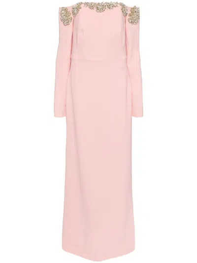 Costarellos Meline Gown In Pink