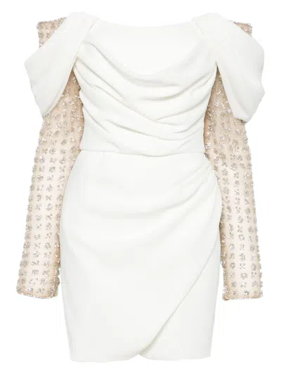 Costarellos Nandi Midi Dress In Neutral