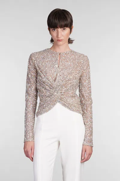 Costarellos Noa Topwear In Gold Polyester