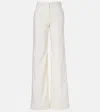 Costarellos Pleated Wool-blend Wide-leg Pants