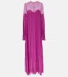 Costarellos Renia In Viola Silk In Purple