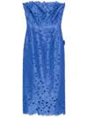 COSTARELLOS SATIN MIDI DRESS