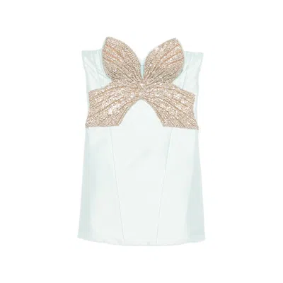 Costarellos Sequin Mini Dress In Blue